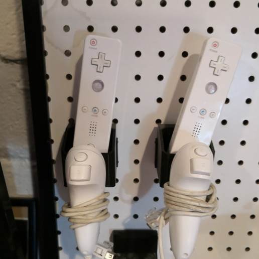 Pegboard Wii Remote Holder