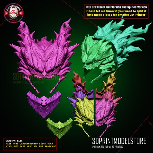 Deku_Dark_Mode_Mask_My_Hero_Academia_Dark_Deku_3D_Print_Model_STL_File_11.jpg Deku Dark Mode Mask - My Hero Academia Dark Deku Cosplay Helmet