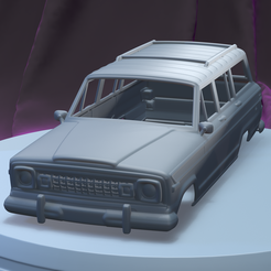a001.png STL file JEEP WAGONEER 1978 (1/24) printable car body・Design to download and 3D print