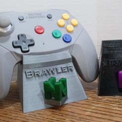 284597766_594264215237480_650708267235580620_n-1.jpg 3D file N64 Brawler 64 Stand・3D printer model to download