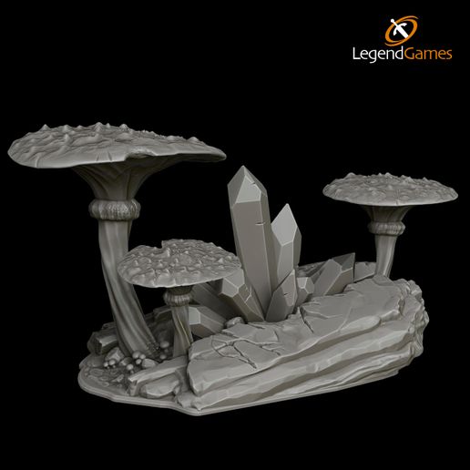 STL file LegendGames Underdark Fungus Collection・3D print design to ...