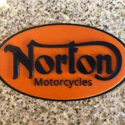 16a3f04b8b68696212dc4b5285961b25_preview_featured.jpg Free STL file Norton Motorcycles Logo Sign・3D printable object to download