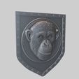 a_118.jpg Chimpanzee Animal Wall Chimpanzee Animal Bust for CNC Router Laser & 3D Printer
