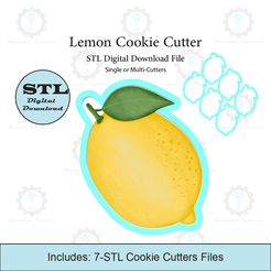 Etsy-Listing-Template-STL.png Archivo 3D Cortador de galletas de limón | Cortador múltiple | Archivo STL・Modelo de impresión 3D para descargar
