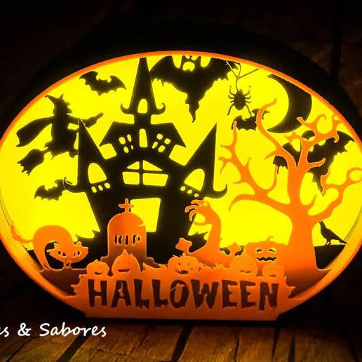 Halloween-Themed Shadow Box