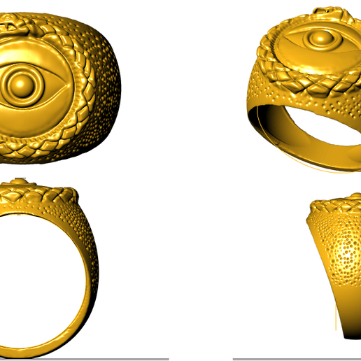 shiva Third eye ring 3D model
