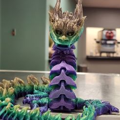 Флекси-принт Имперский дракон с 3MF в комплекте!