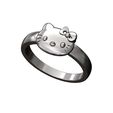 Hello-kitty-ring-size5to10-10.jpg Hello kitty band US sizes 5to10 3D print model