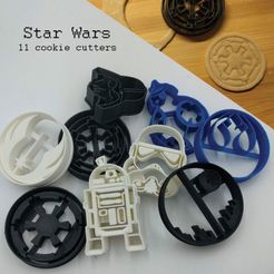 star-wars-final.jpg Fichier 3D Moules à biscuits Star Wars・Objet pour imprimante 3D à télécharger