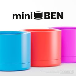 Presentación-1.jpg STL file Flowerpot miniBEN v0.2 (Flowerpot)・3D printable model to download
