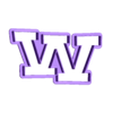 W_Ucase.stl yahoo alphabet - alphabet letters cookie cutter - cookie cutter