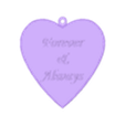 heart keychain.stl HeartShape Keychain with Quote