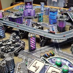 20210301_140009.jpg Archivo 3D HEXTECH - Autopista aérea (terreno compatible con Battletech)・Objeto para impresora 3D para descargar