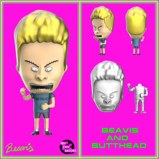 arquivo STL Beavis 👾 ・design de impressão 3D para download・Cults