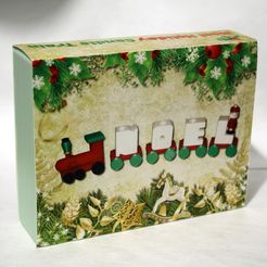 IMG_1197.JPG Free STL file Custom Case for the Noel Holiday Candle Train・Object to download and to 3D print
