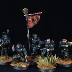 IMG_7271.jpg Command squad and Officer Rundgäard / Imperial Guard