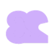 23_e.stl Number 23 shared 90mm cookie cutter