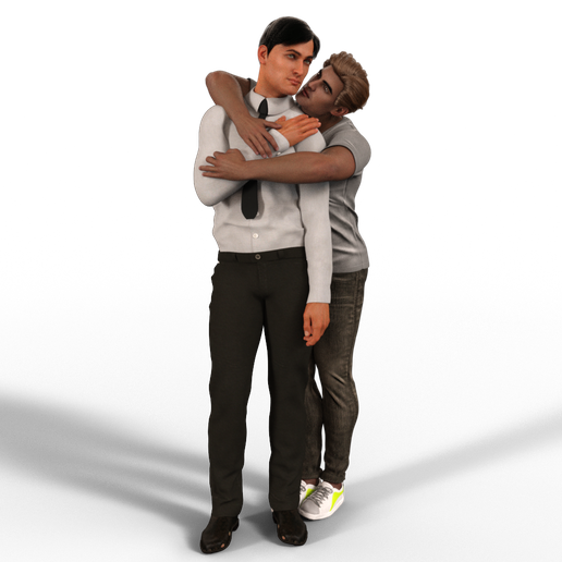 SAN VALENTINES DAY boys lovers 3D model