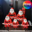 Flexi-Santa-Rembstudios-8.png Flexi Santa | Print in Place | NO Support | Christmas Design