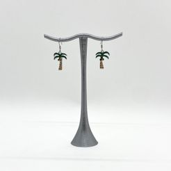 earring_display_pic1.jpg Archivo STL gratis Expositor de Pendientes Moderno Soporte Sencillo Libre Elegante・Modelo imprimible en 3D para descargar