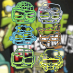 Ingenious Stantia-Krunk (1).png Archivo STL ZOMBIE INFECTION KIT X6 COOKIE CUTTER PACK・Modelo de impresora 3D para descargar