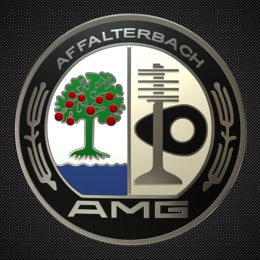 amg logo 2 - 3D model önizlemesi
