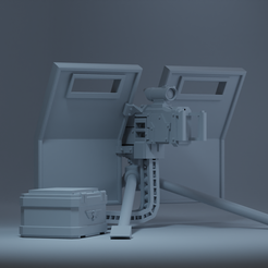 back_view.png Free STL file Heavy Bolter Imperial Guard / Astra Militarum・3D printer design to download