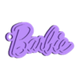 Barbie_completo_mod_2.stl Llavero Barbie logo mod 2