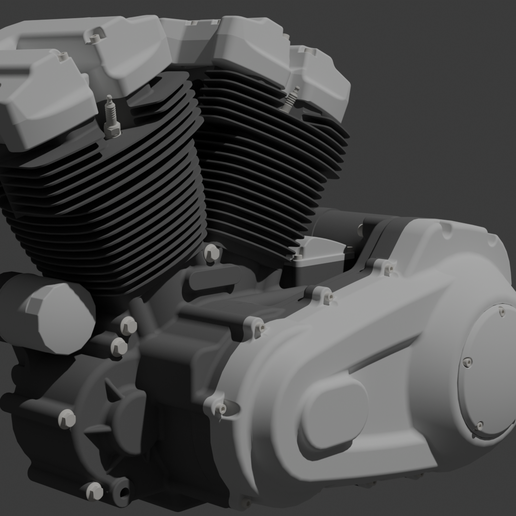 🏍️ Milwaukee M8 engine 3d model・ OBJ File for 3D printing・Cults