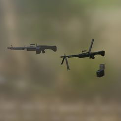 M60-1.jpg Файл 3D Американский пулемет M60 в масштабе 1/6 - 1/16 и 1/18・3D-печатная модель для загрузки