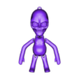 aline01MRF.stl Кольцо для ключей Alien Flexi