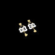 Earring51-2.png 3D file Long Earring Women Diamond 3dm STL Print File Earring・3D printable model to download