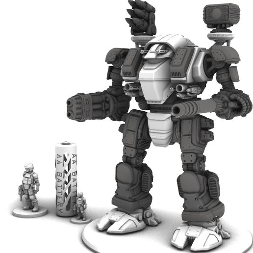 15mmMalleusParabellum-1.jpg 15mm Project Malleus Parabellum Main Battle Mecha (1/100th Scale)