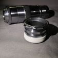 IMG_0332.JPG Exakta lenses to Pentax Q adapter with IHAGEE M40 macro tube