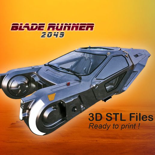 🚙 Blade Runner 2049 K's Peugeot Spinner・ 3D File for 3D printing