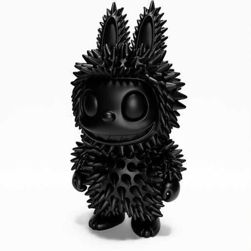 👾 Black Labubu Punk Grunge Thorn The Monsters toy・ STL File for