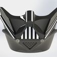VADER FACEMASK2.JPG STL file Darth Vader Face Mask・3D print design to download