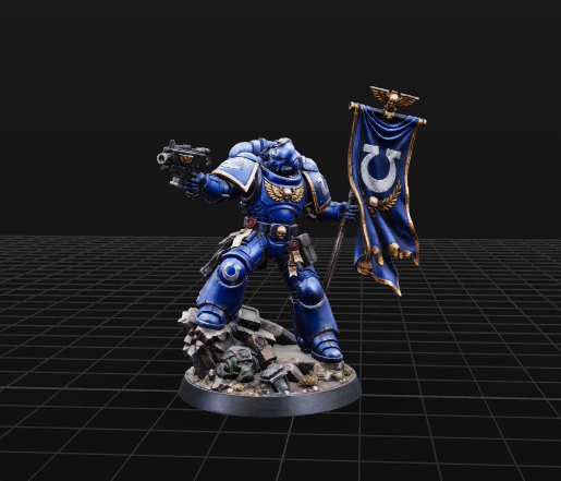 Ultramarines Space Marine – 3D Printable Miniature