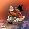 Goku-vs-Krillin-02.jpg GOKU VS KRILLIN SCULPTURE - SEKAI 3D MODELS - TESTED AND READY FOR 3D PRINTING