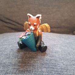 20230513_191243.jpg Fichier STL Holiday Red Panda - St-Valentin・Modèle pour imprimante 3D à télécharger