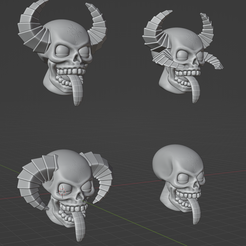 Demon-heads3-front.png Cultist Demon heads