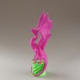 dual_extrusion_aria_best.jpg Бесплатный STL файл Aria The Dragon (for dual extrusion)・Объект для скачивания и 3D печати