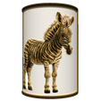 4a.png LITHOPANE - Safari BABIES - zebra