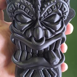P_20210215_184505.jpg STL file Tiki mask cigarette case・3D printing idea to download, Ratzkie