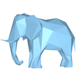 model.png Elephant low poly
