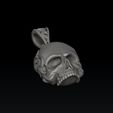 we89dfcs645cs4d3fsd54fs5d6.jpg Ornamentaler Totenkopf-Anhänger 3D-Druck Modell