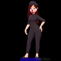 1-1-1.png 3D file Beret Girl - An Extremely Goofy Movie・Model to download and 3D print