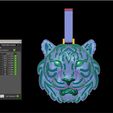 TIGER-PENDANT-01.jpg TIGER PENDANT 3dm STL