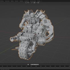 screenbossbike.jpg STL-Datei Orc Ladz Ops Manager auf bewaffnetem Dirtbike kostenlos・3D-druckbares Objekt zum herunterladen