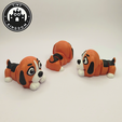 Flexi-Tiny-Beagle,-P2.png Flexi Tiny Beagle, figura fidget articulada, versión llavero incluida, 3mf incluidos